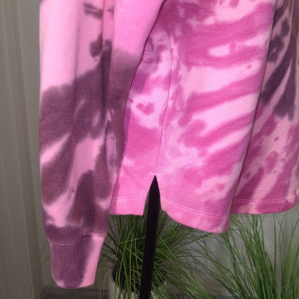 VICTORIA SECRET PINK Shine Tie-Dye Crew Neck Sweatshirt- Size M - Picture 10 of 14